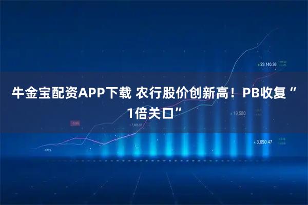 牛金宝配资APP下载 农行股价创新高！PB收复“1倍关口”