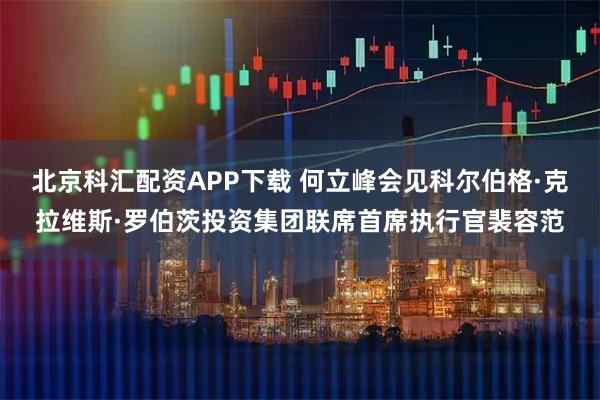 北京科汇配资APP下载 何立峰会见科尔伯格·克拉维斯·罗伯茨投资集团联席首席执行官裴容范